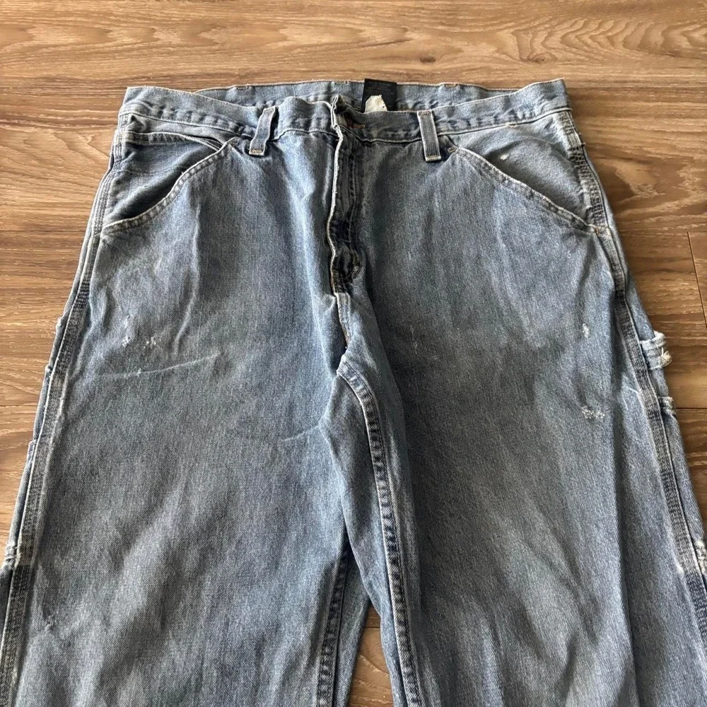 Vintage Y2K/2000s Baggy Medium Wash Streetwear Skater Carpenter Jeans! 36x30